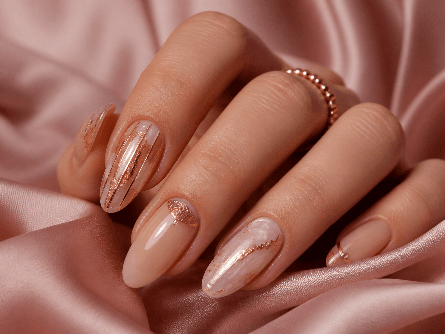 Editorial-Foto eleganter Nageldesigns